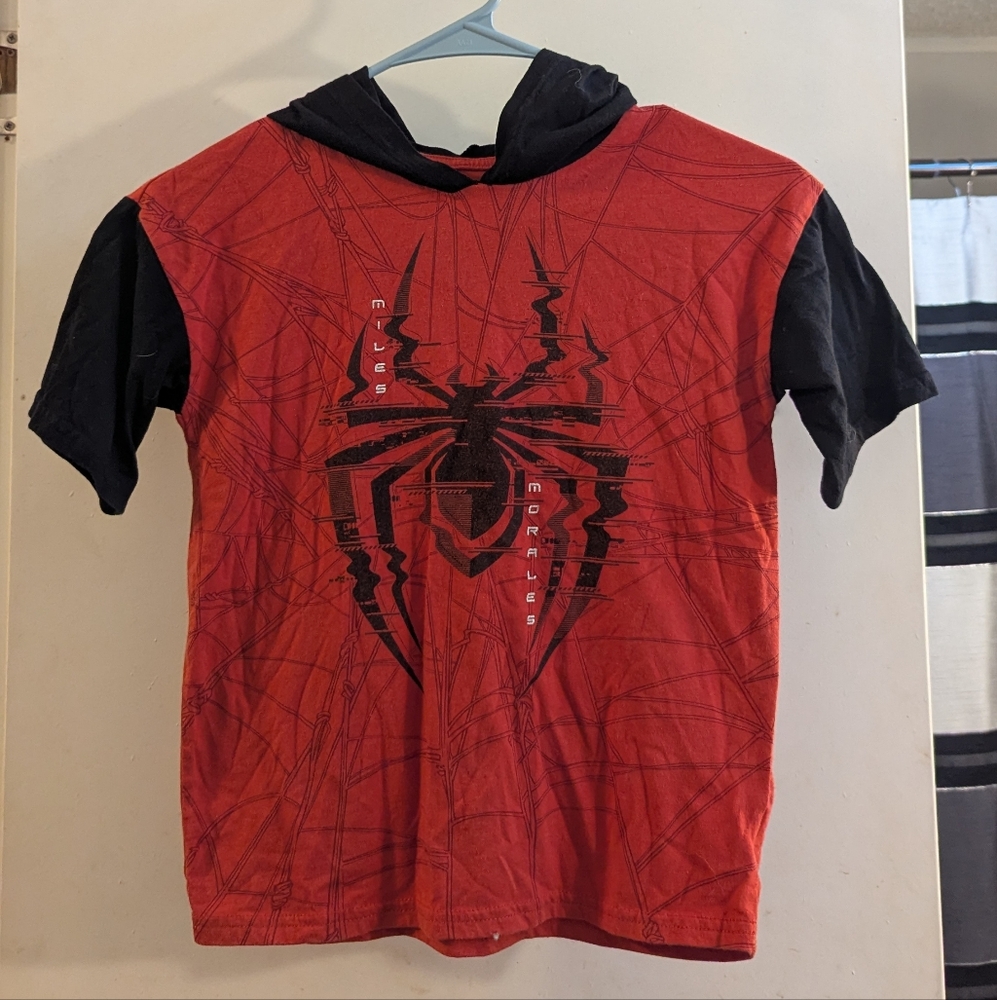 Hooded Spiderman T-shirt